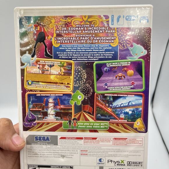 Sonic Colors (Nintendo Wii, 2006) - Picture 6 of 7